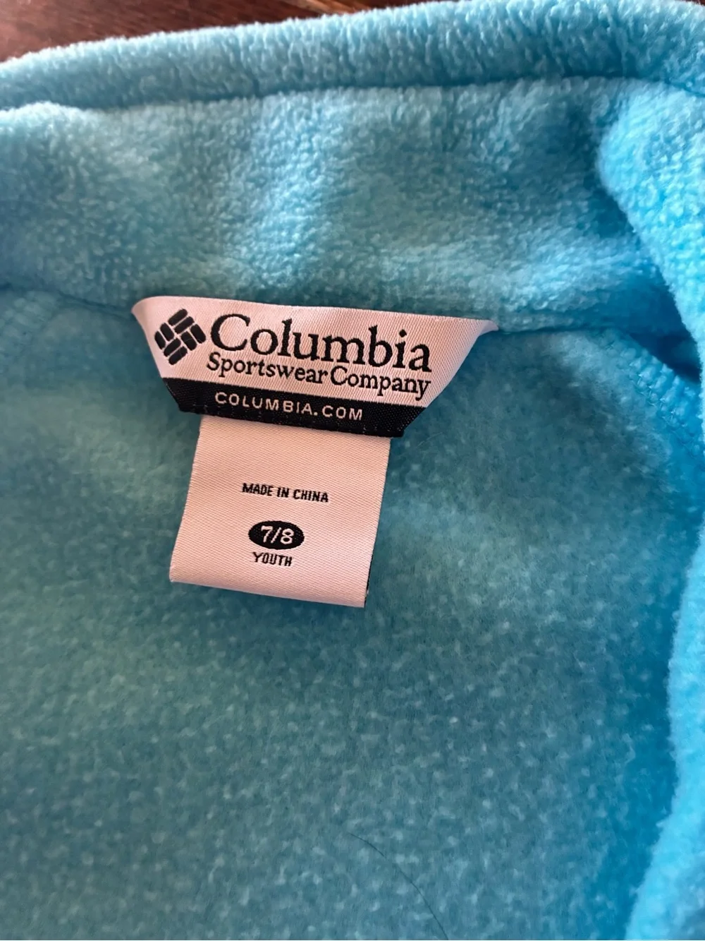 Colombia Girl's Sweater Lot Set Blue Winter Snow Fleece Youth Small Size 7-8